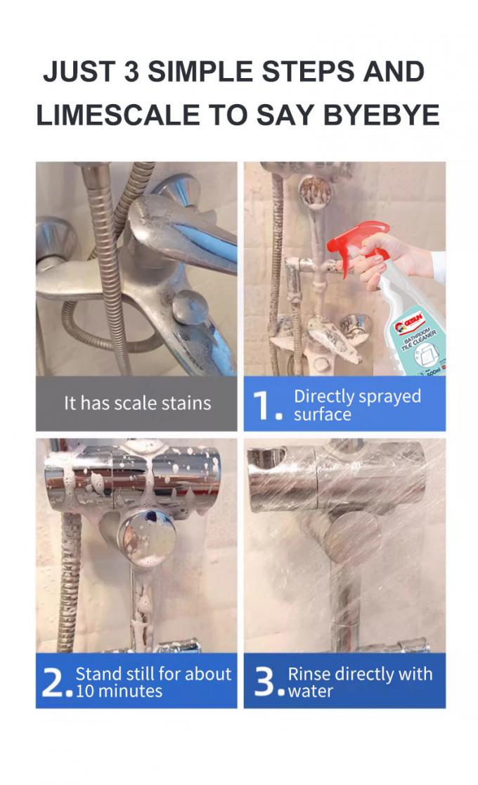 Customized Shower Bathroom Tile Cleaner Spray Grout Remover 500 мл — опт