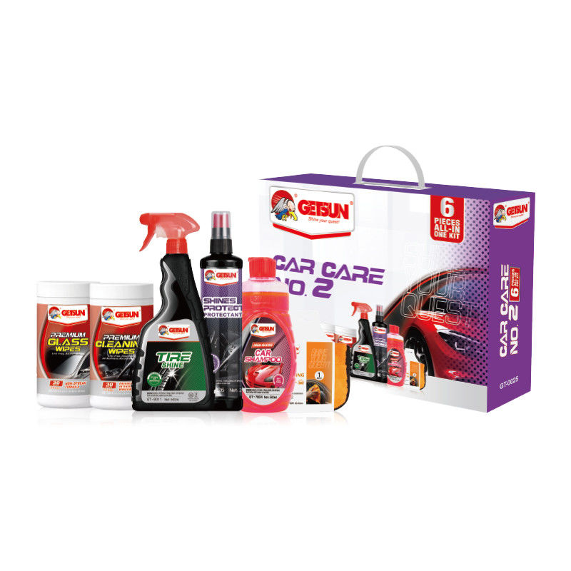 Нет.2 Auto авто салон очистка Products Detailing Kit шампунь блеск для шин — оптом