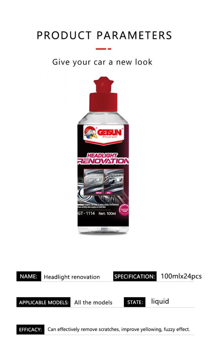 Water Soluble Headlight Renovation Restoration Polishing Compound ODM — опт